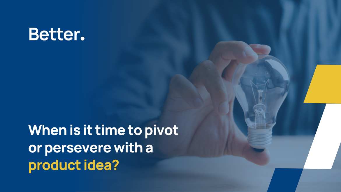 When is it time to pivot or persevere with a product idea?